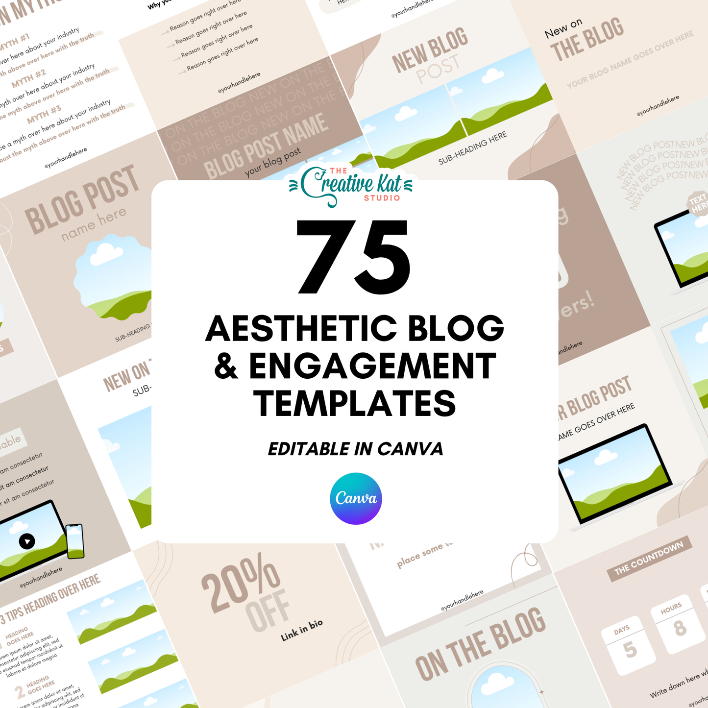 75 Blog & Engagement Boosters - Aesthetic