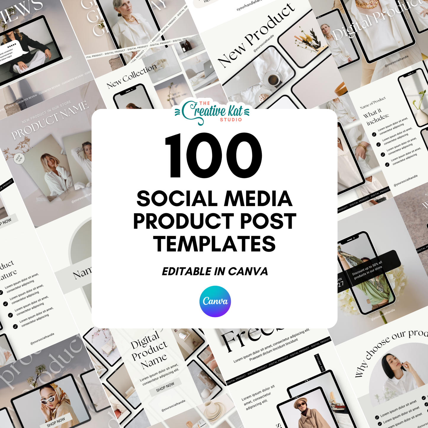 100 Social Media Product Post Templates