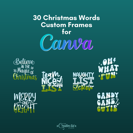 Christmas Words Custom Frames For Canva (30)