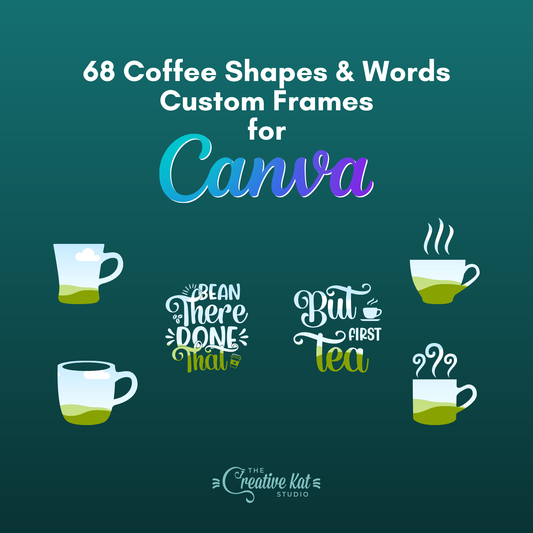 Coffee and Tea Shapes Custom Frames For Canva (68)