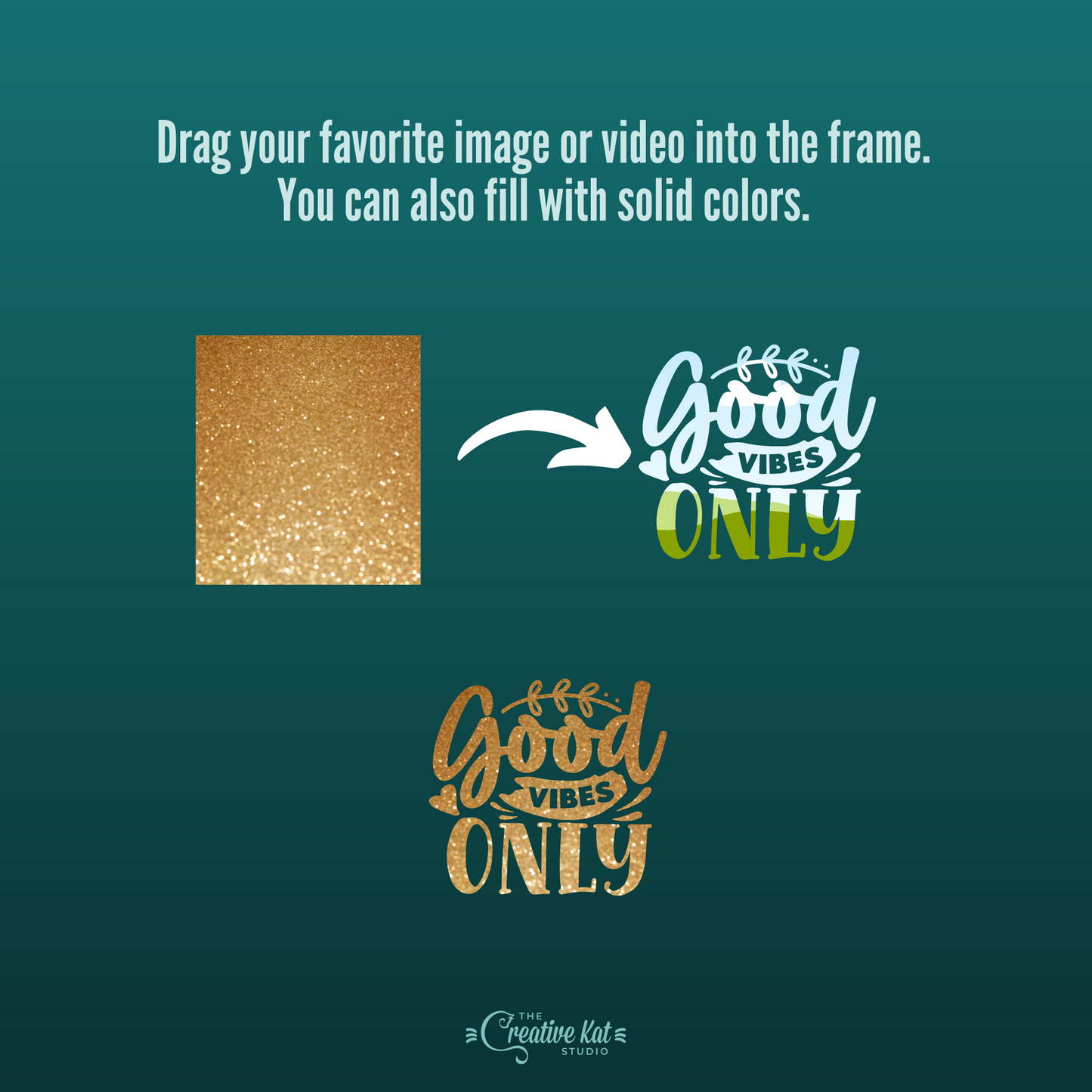 Motivational Words Custom Frames For Canva (Set 2)