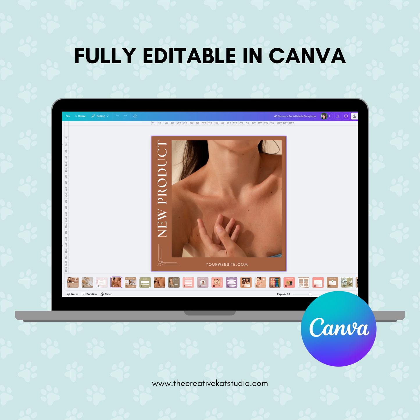 60 Skincare Social Media Templates