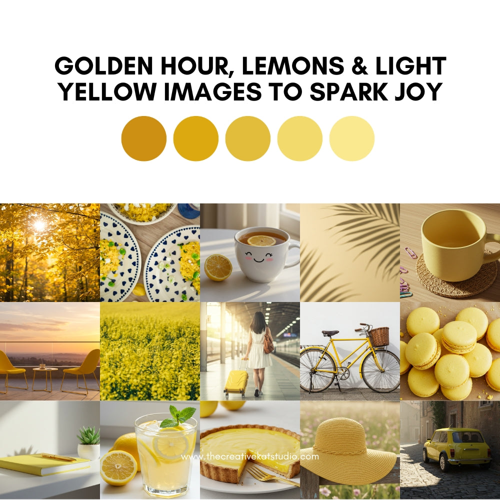 100 Yellow Vibes Collection Stock Images