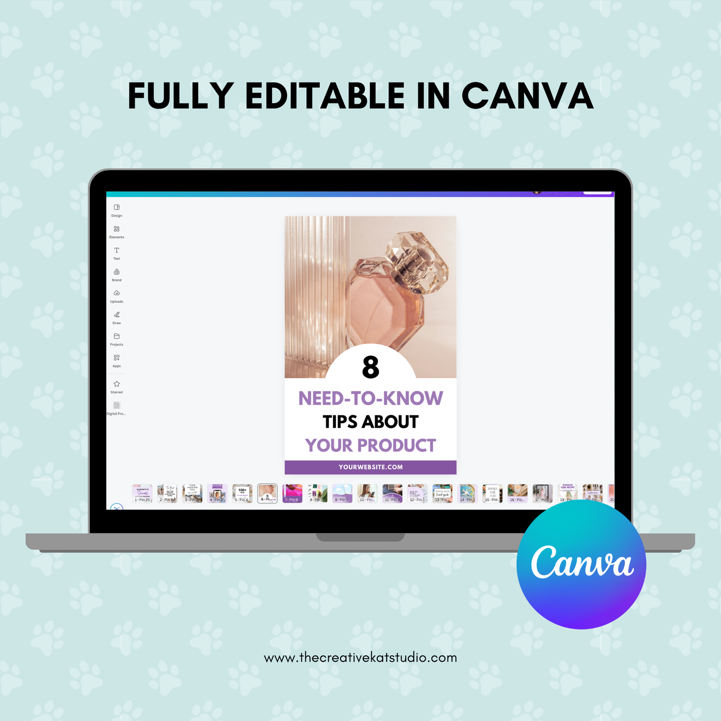30 Purple Pinterest Pin Templates
