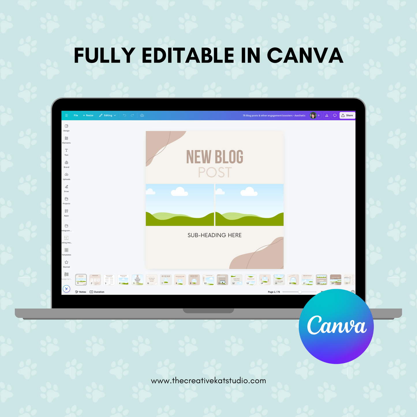 75 Blog & Engagement Boosters - Aesthetic