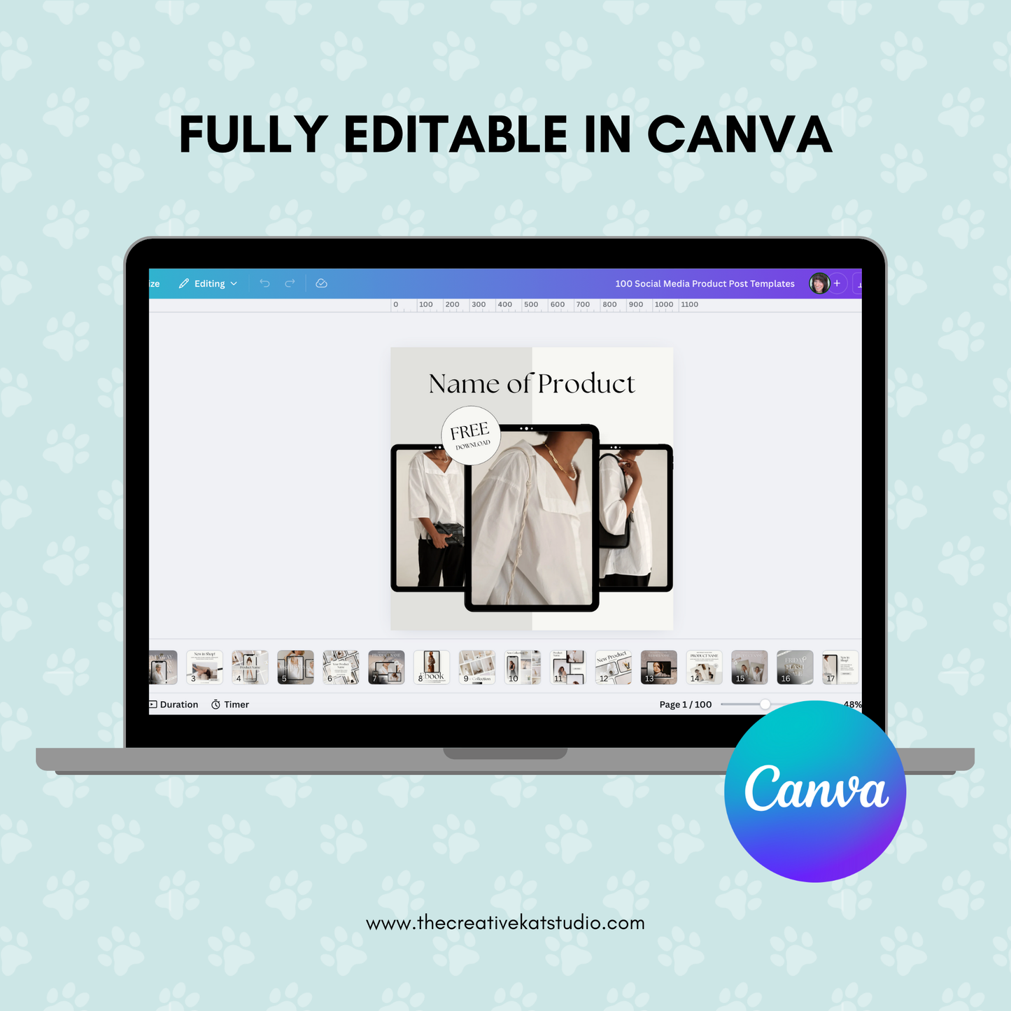 100 Social Media Product Post Templates