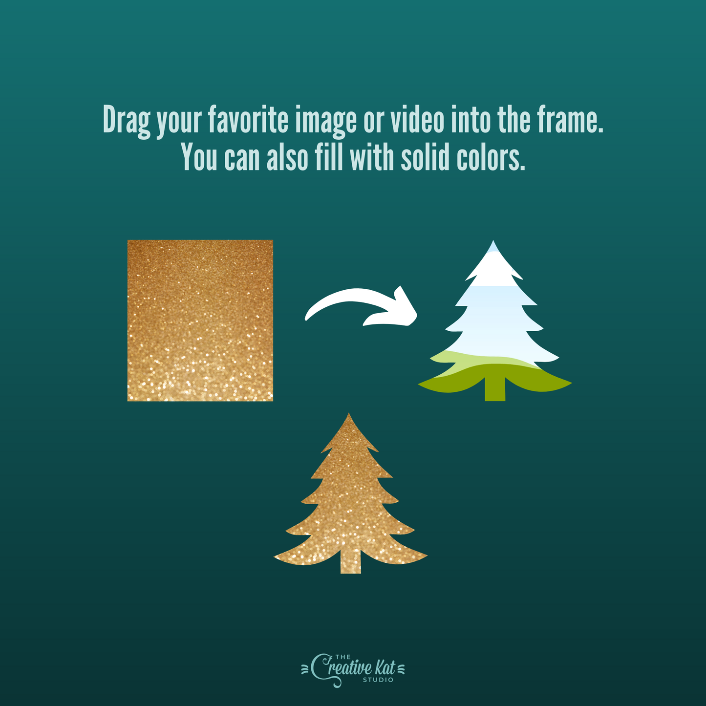 Christmas Tree Shapes Custom Frames For Canva (36)