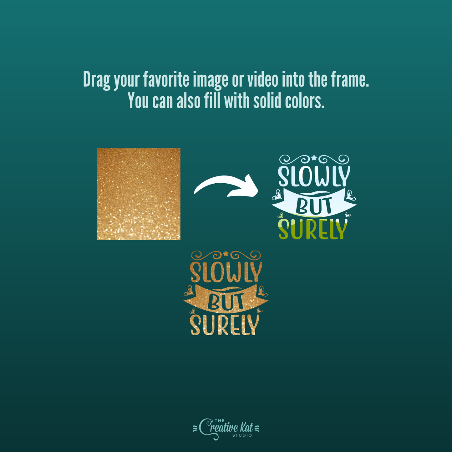 Motivational Words Custom Frames For Canva (Set 1)