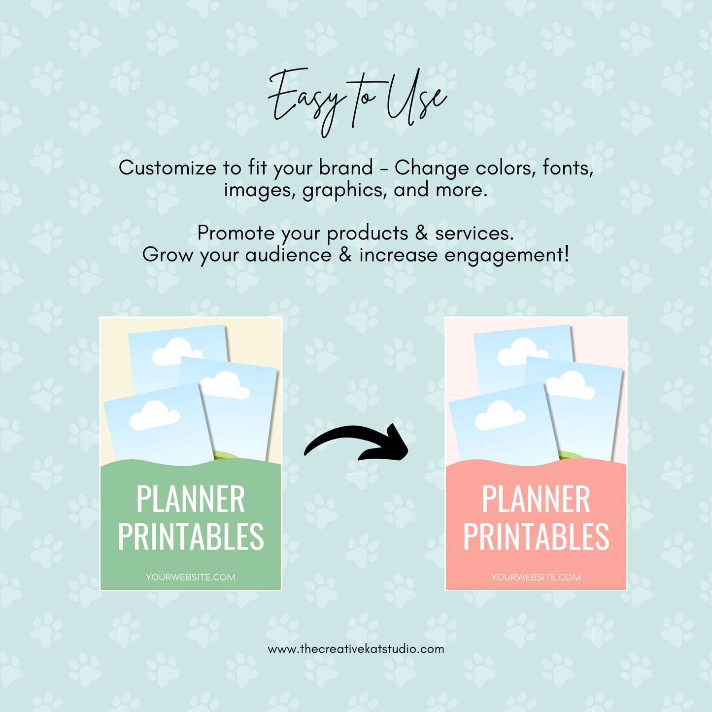60 Digital Product Pinterest Pin Templates