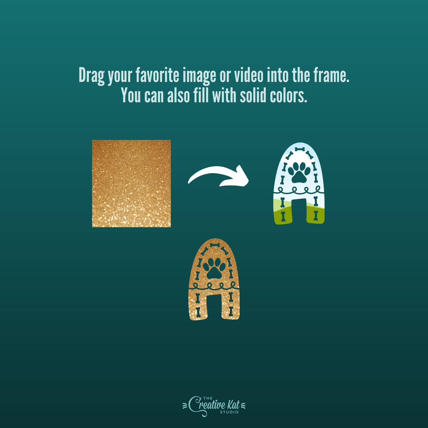 Dog Alphabet Letters Custom Frames For Canva (Set 1)