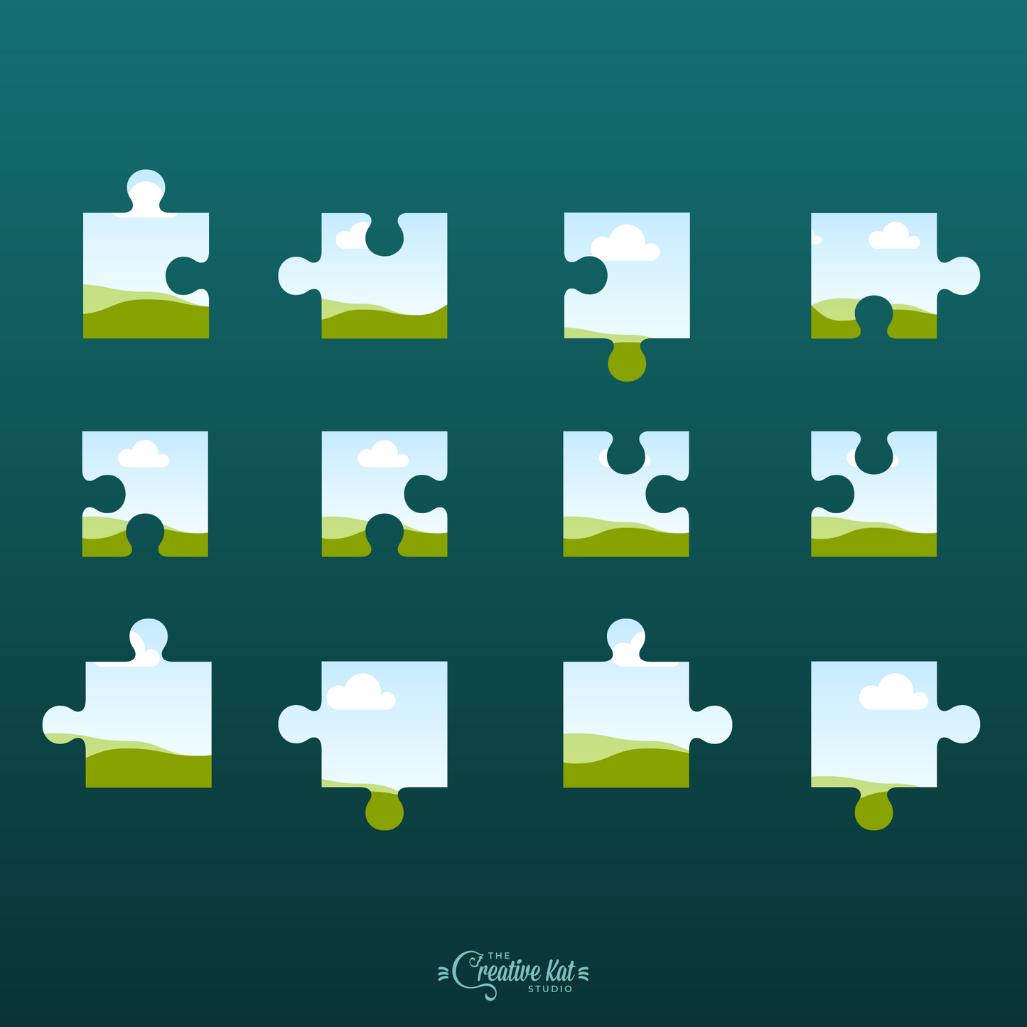 Puzzle Piece Shapes Custom Frames (53)