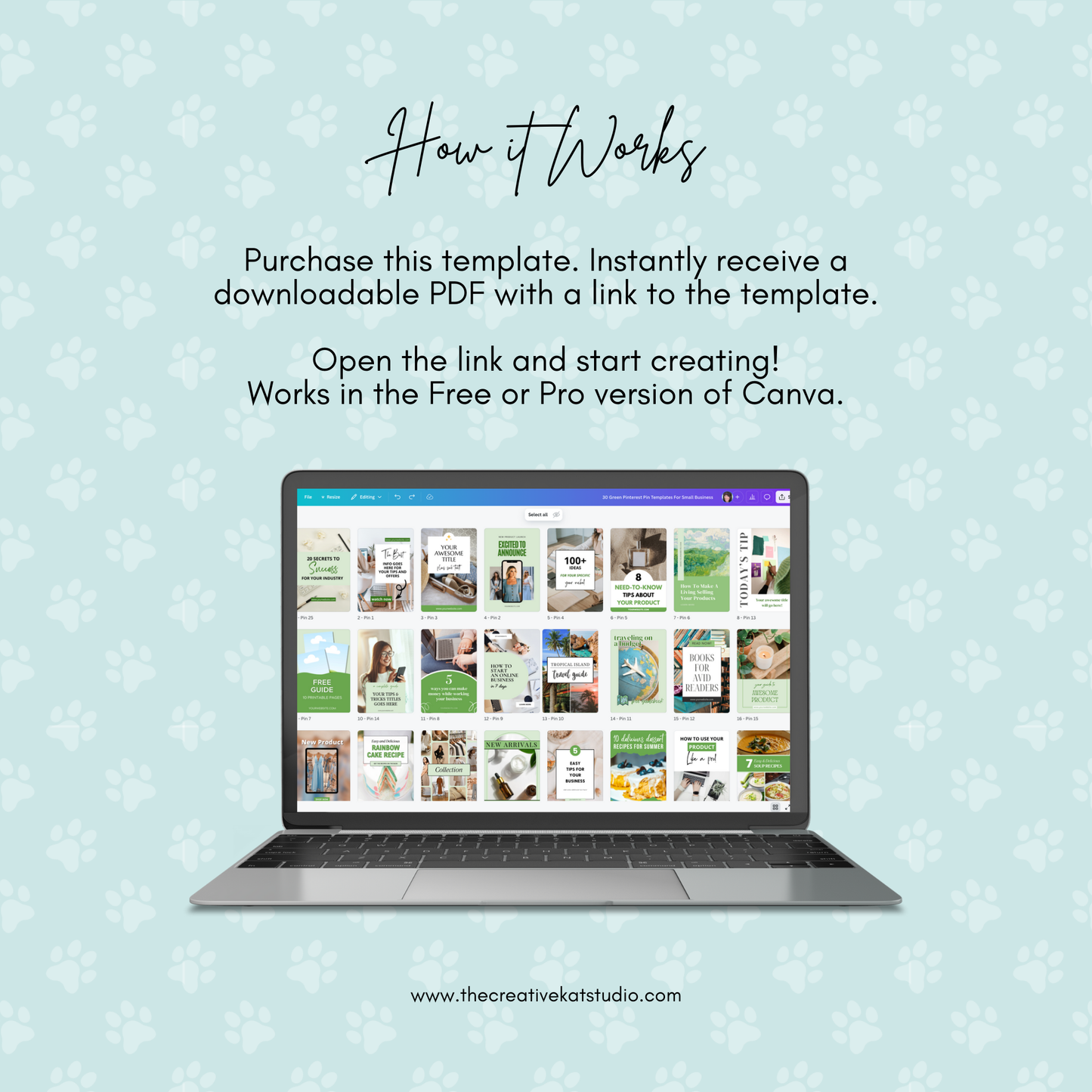30 Green Pinterest Pin Templates
