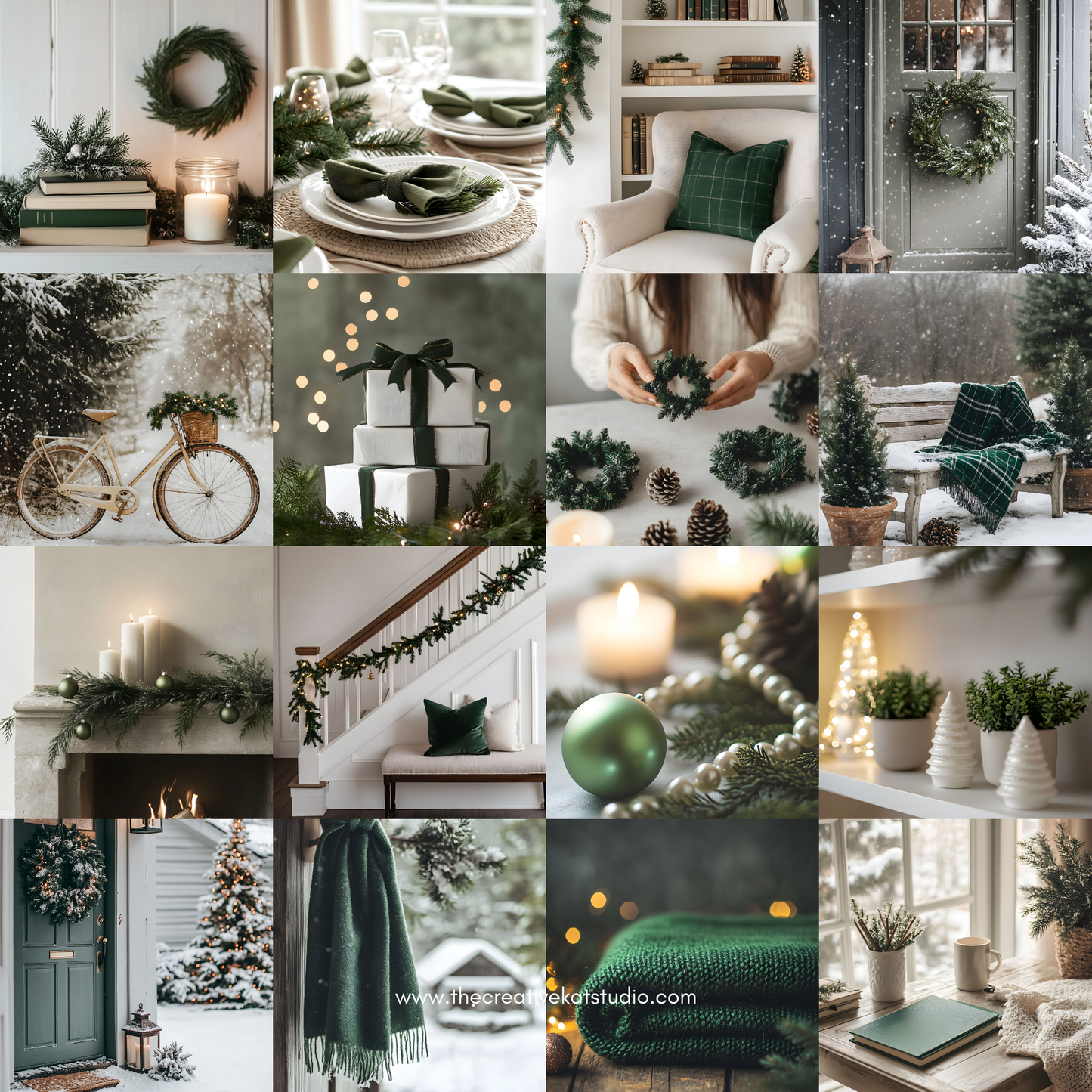 120 Pine Green Christmas Stock Images