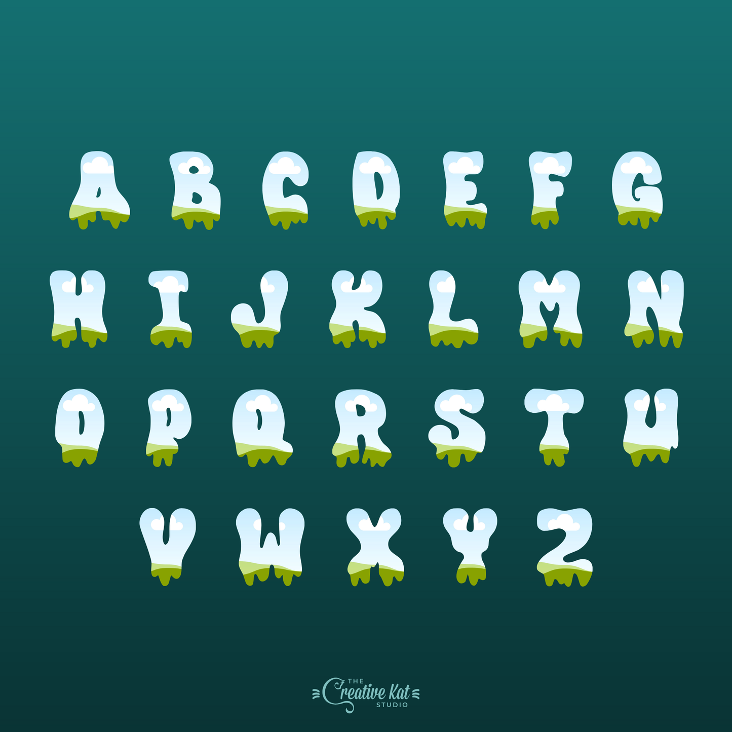 Halloween Alphabet Letters Custom Frames For Canva (Set 1)