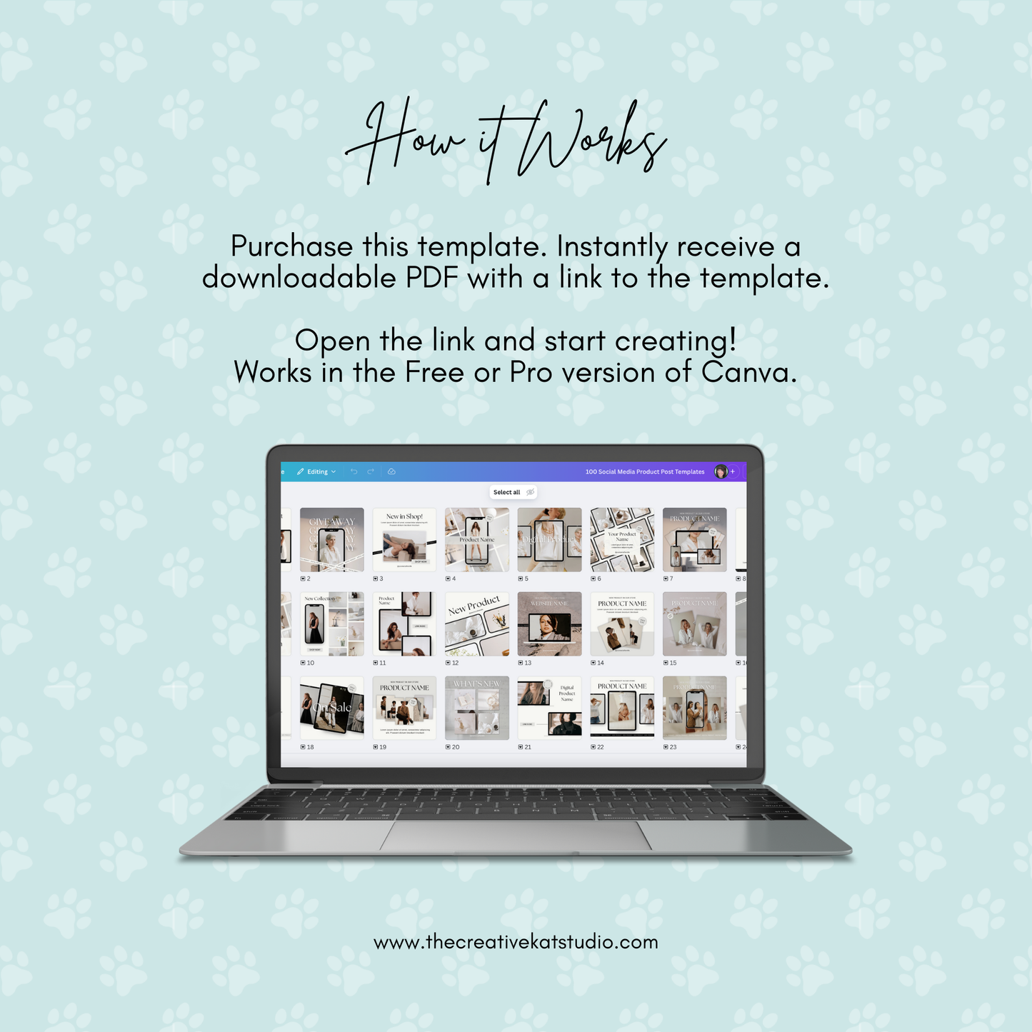 100 Social Media Product Post Templates