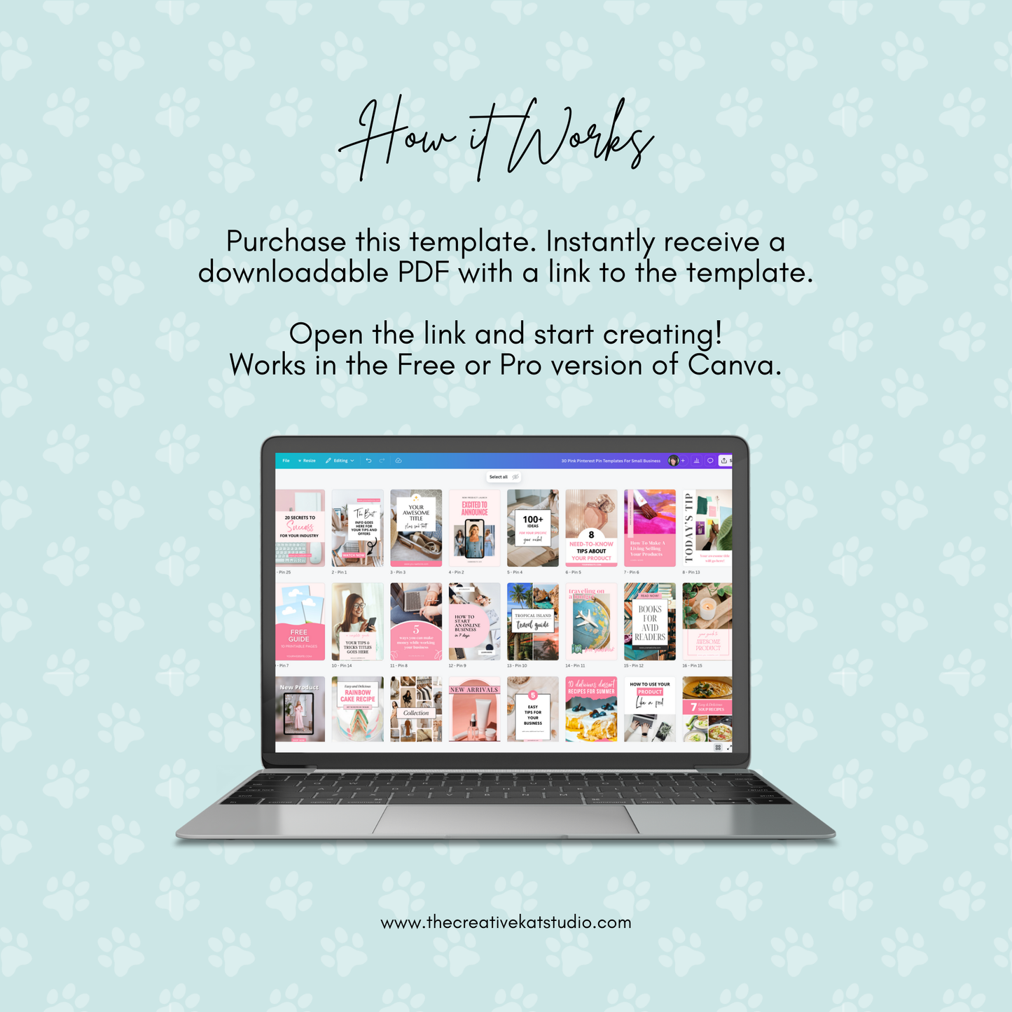 30 Pink Pinterest Pin Templates