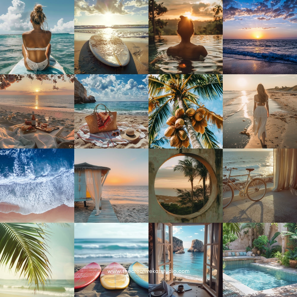 100 Coastal Beauty Collection Stock Images