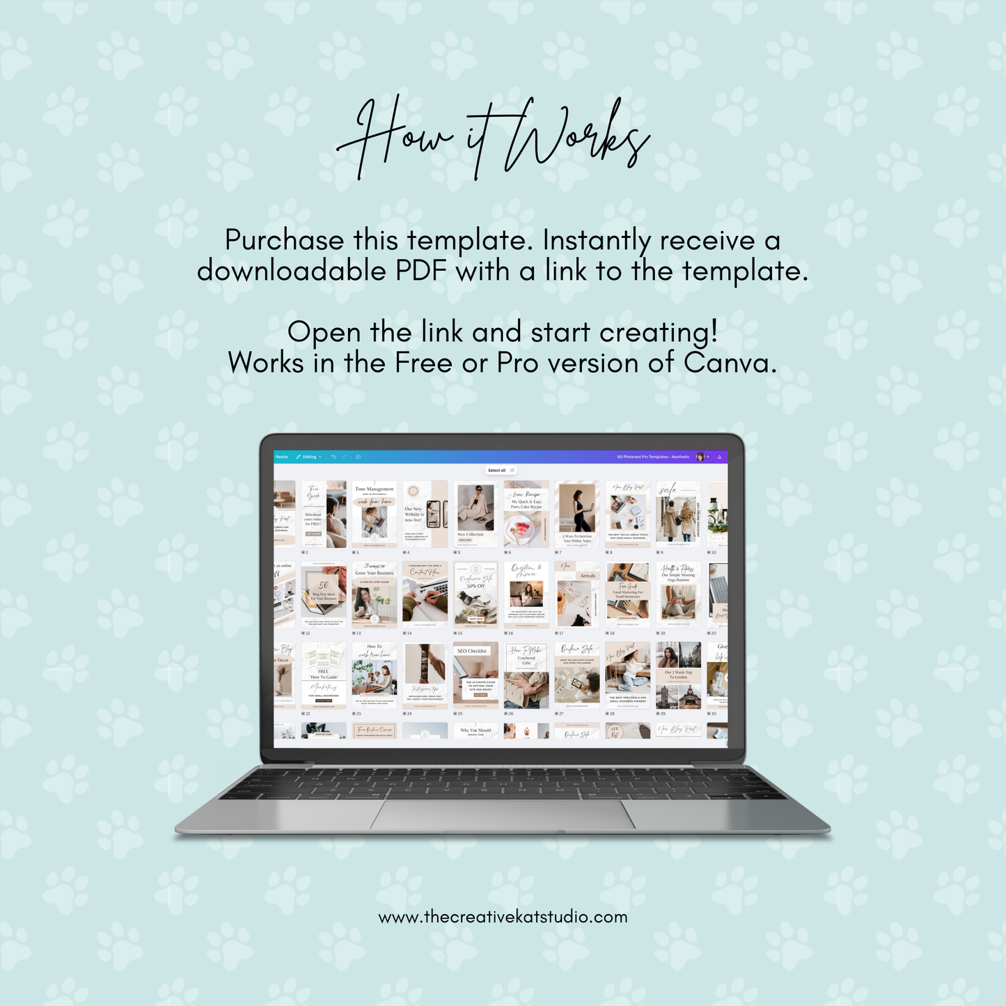60 Aesthetic Pinterest Pin Templates