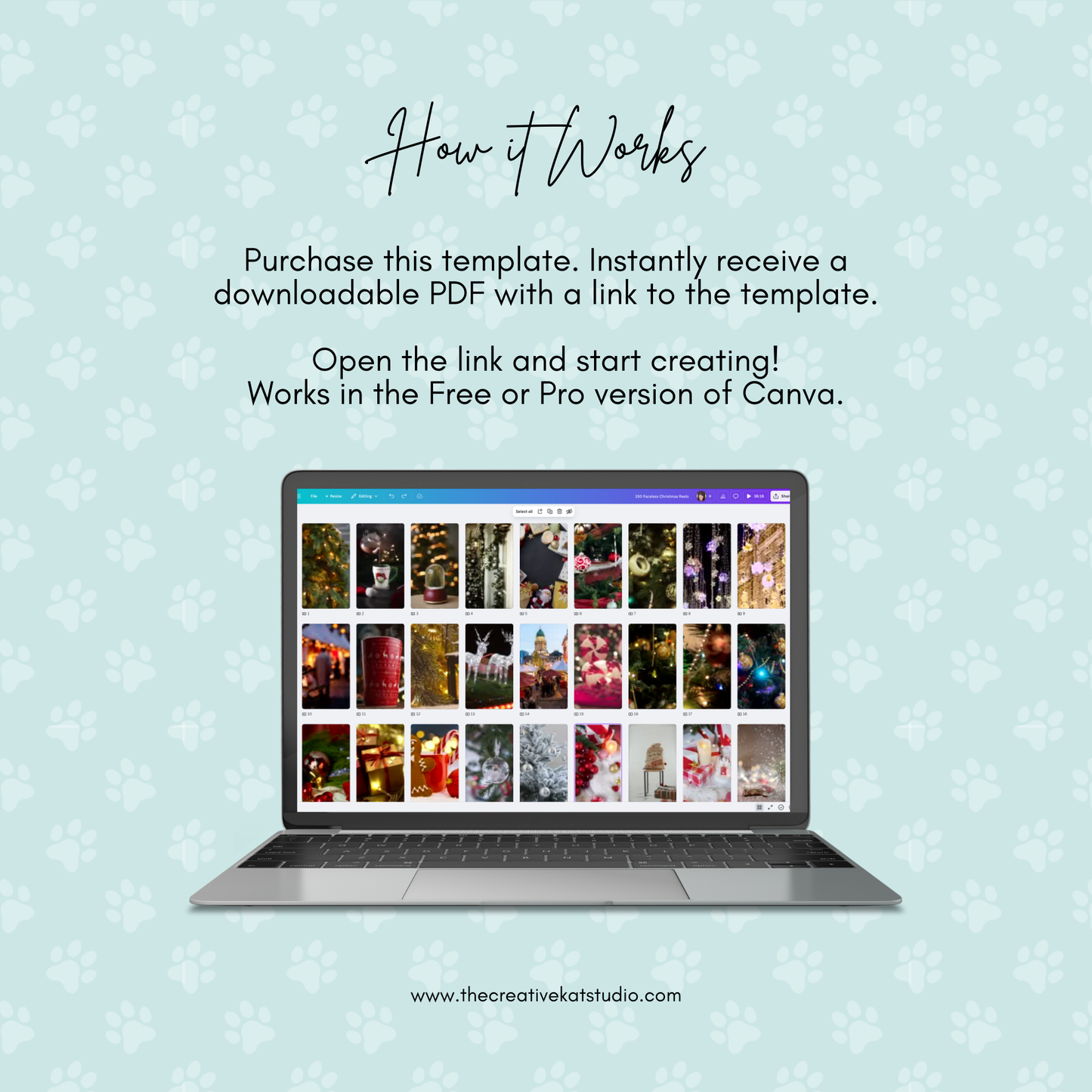 150 Faceless Christmas Reels Templates