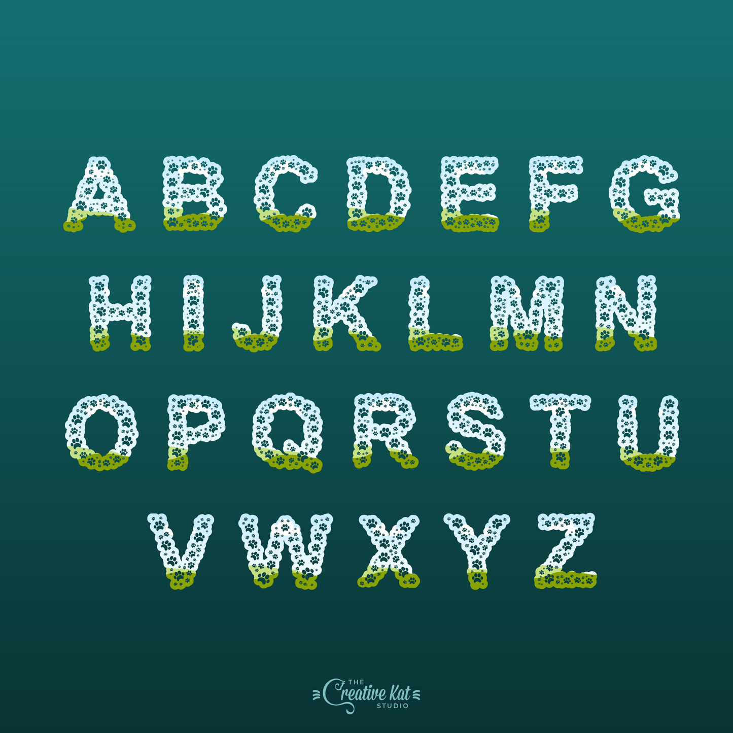 Dog Alphabet Letters Custom Frames For Canva (Set 3)