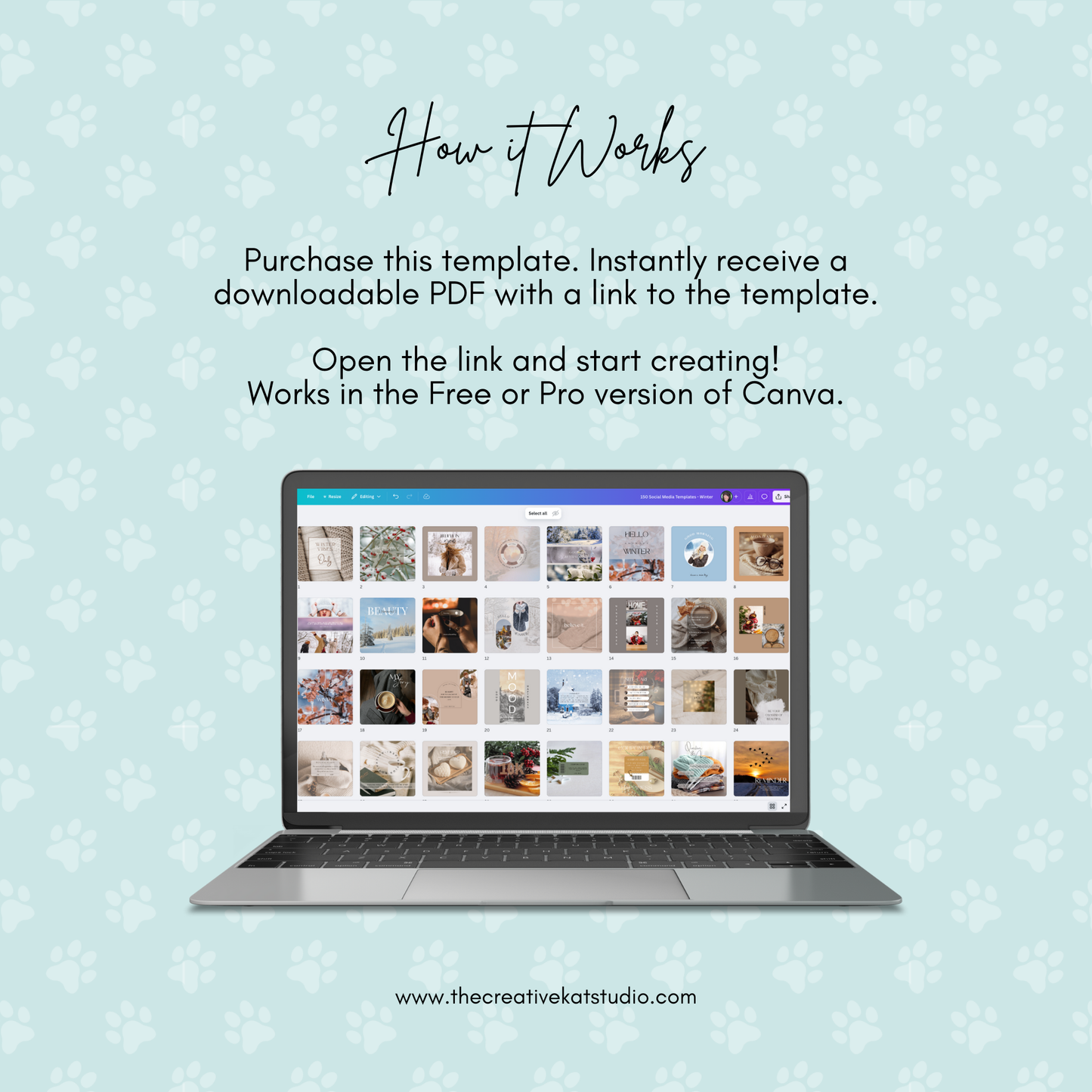 150 Winter Social Media Templates