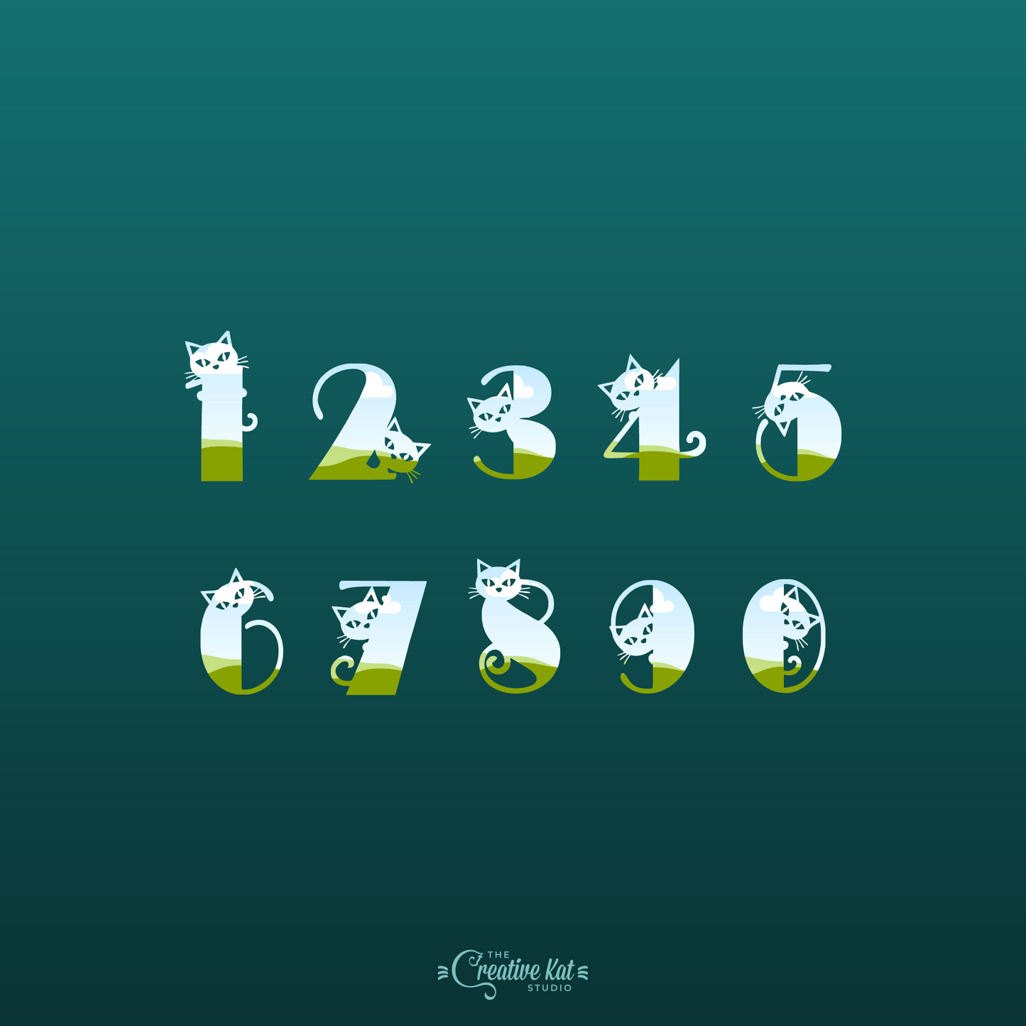 Cat Alphabet Letters Custom Frames For Canva (Set 1)