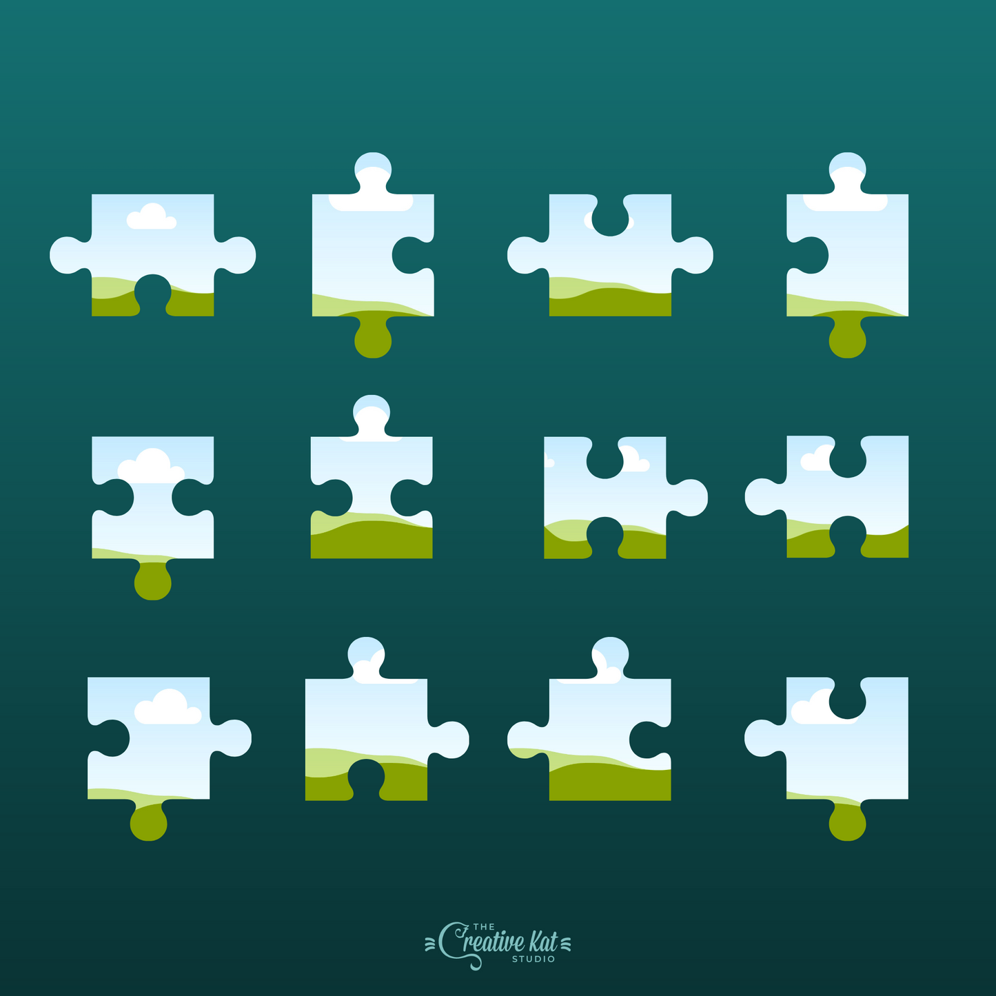 Puzzle Piece Shapes Custom Frames (53)