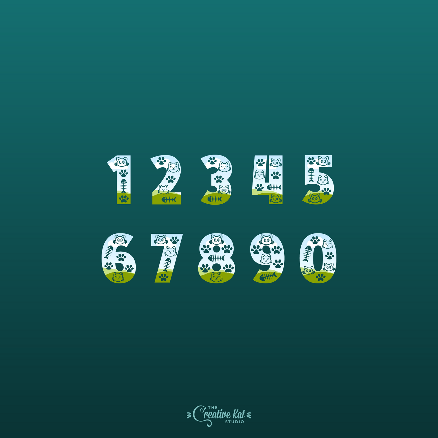 Cat Alphabet Letters Custom Frames For Canva (Set 2)