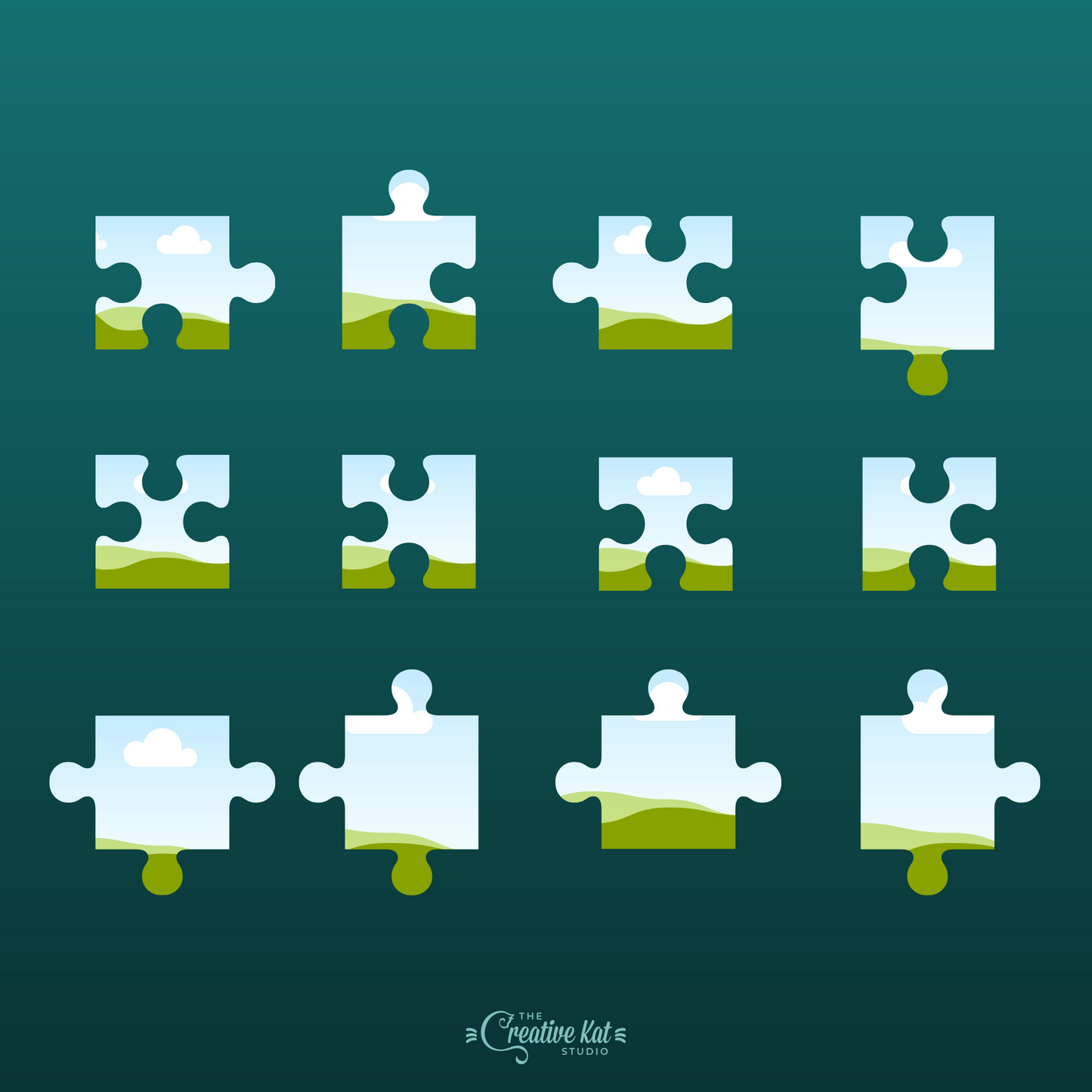 Puzzle Piece Shapes Custom Frames (53)