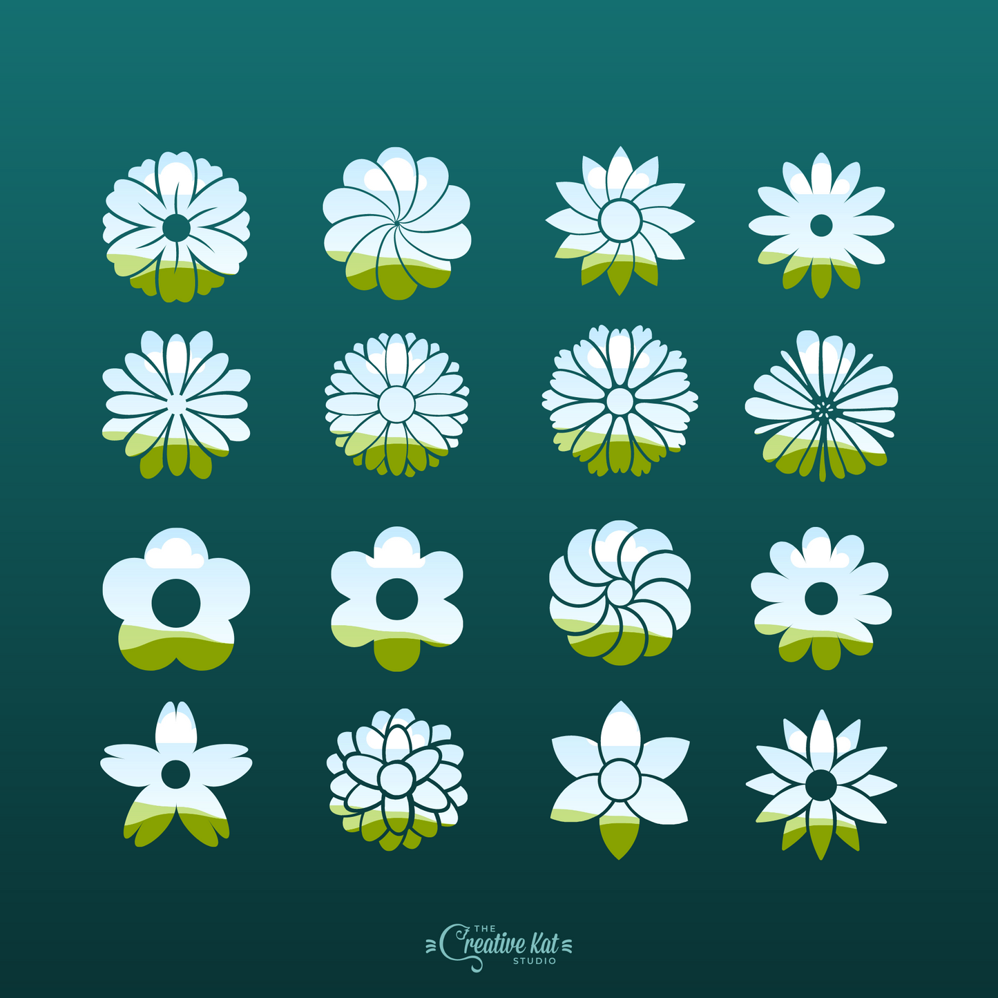 Spring Flower Shapes Custom Frames (44)