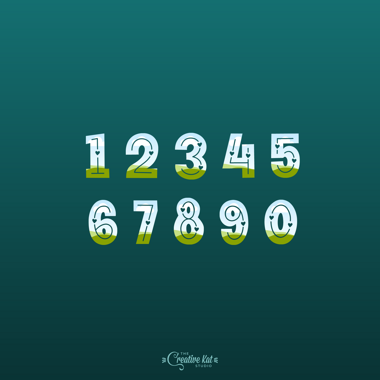 Heart Alphabet Letters Custom Frames For Canva (Set 4)