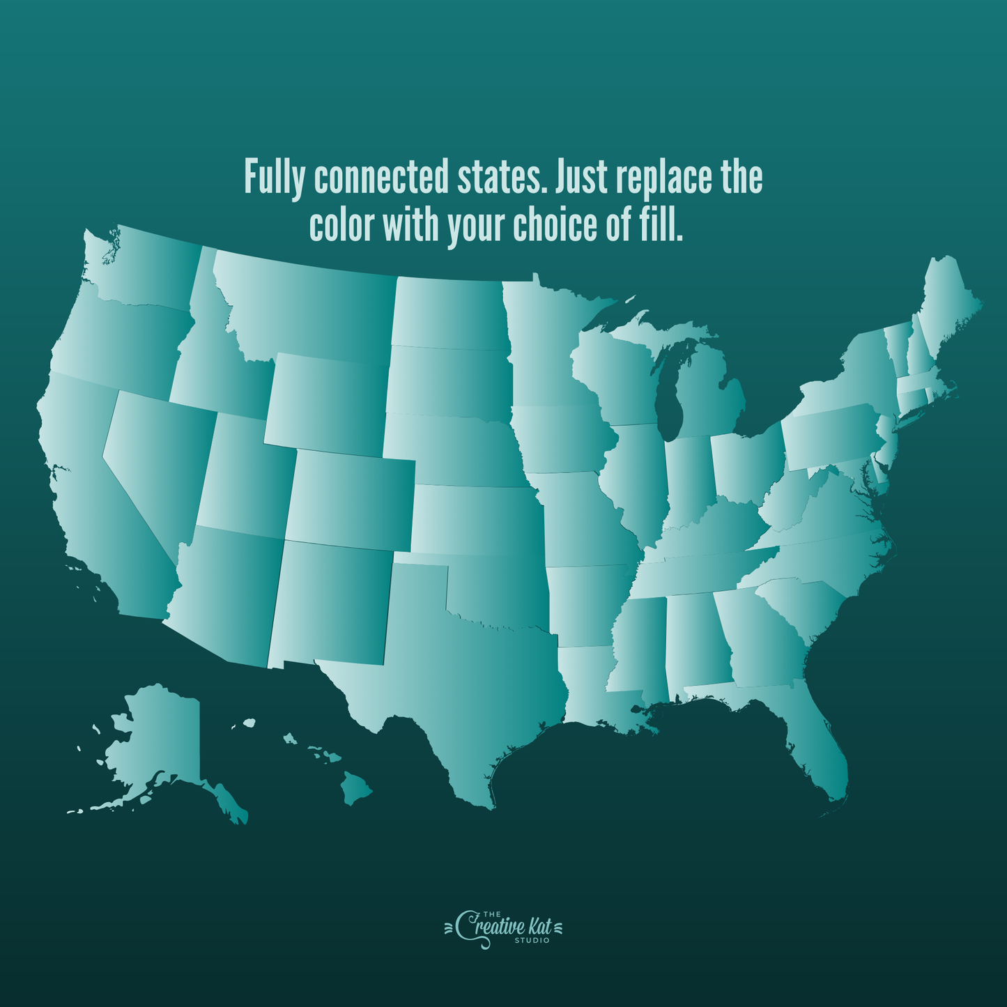 US States Shapes Custom Frames (50)