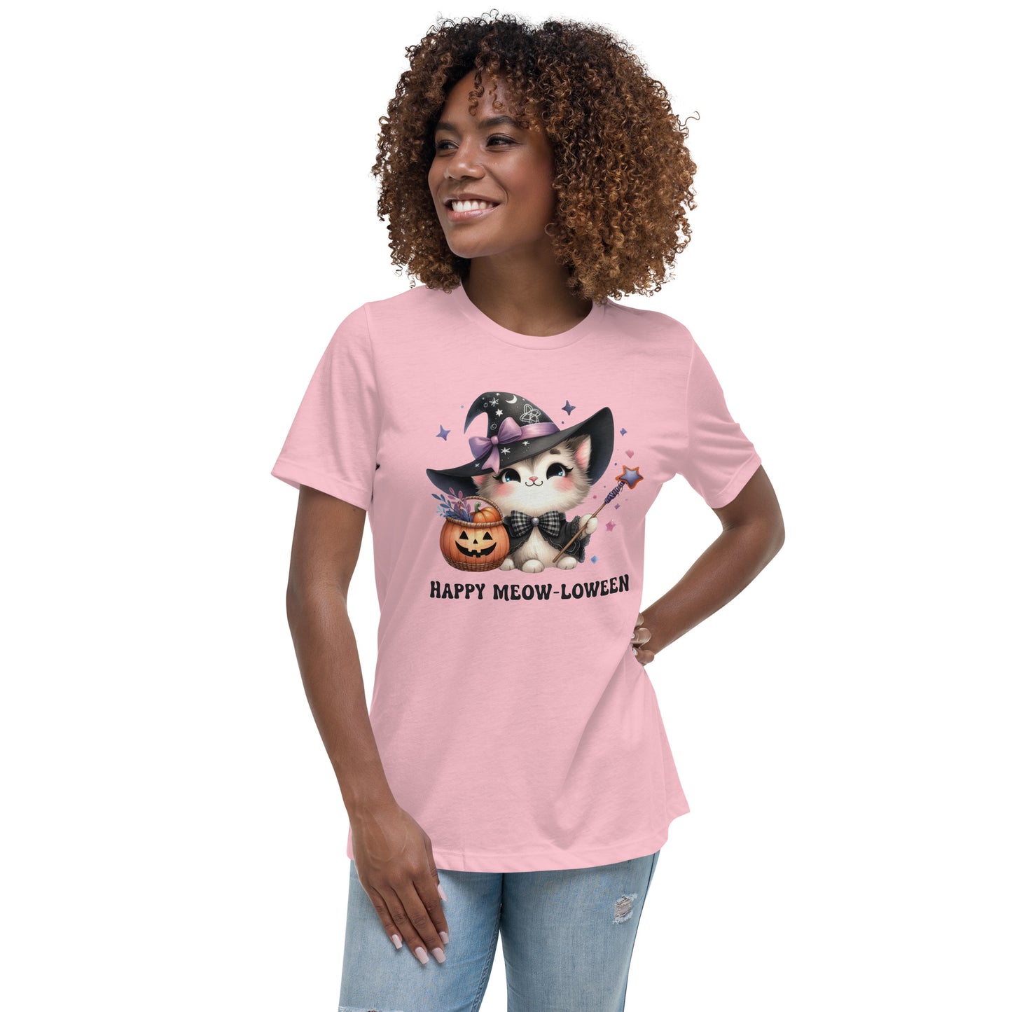 Happy Meow-loween - Women's Relaxed T-Shirt