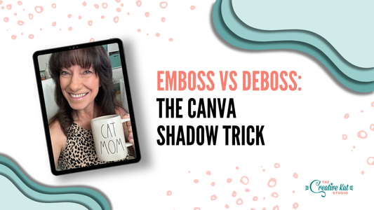 Emboss vs. Deboss: The Canva Shadow Trick