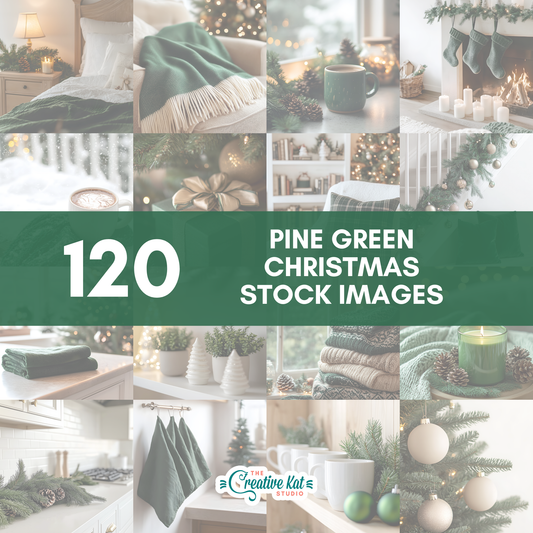 120 Pine Green Christmas Stock Images