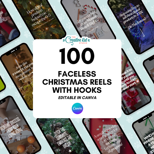 100 Faceless Christmas Reels Templates With Hooks