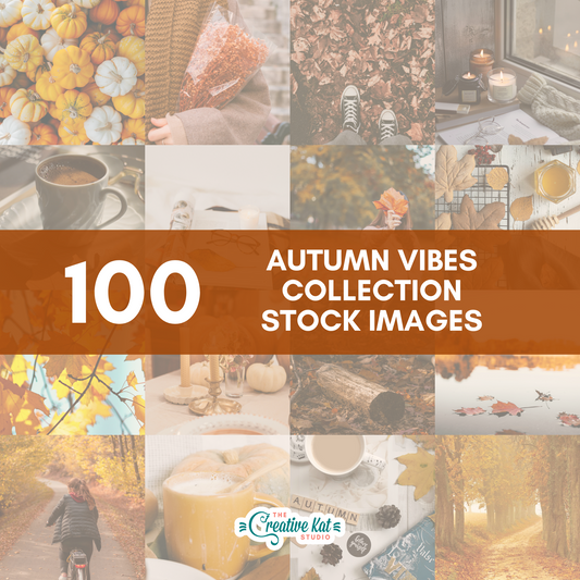 100 Autumn Vibes Collection Stock Images