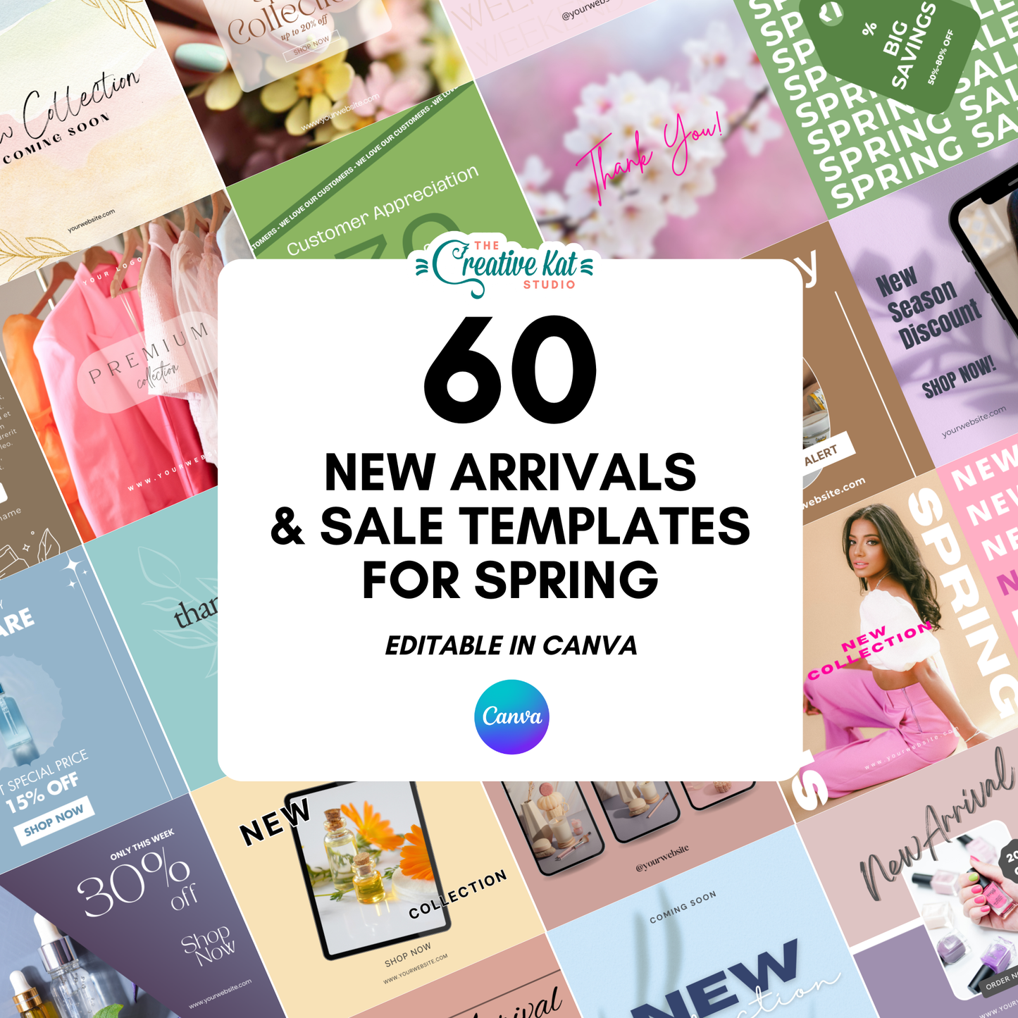 60 New Arrivals & Sale Templates For Spring