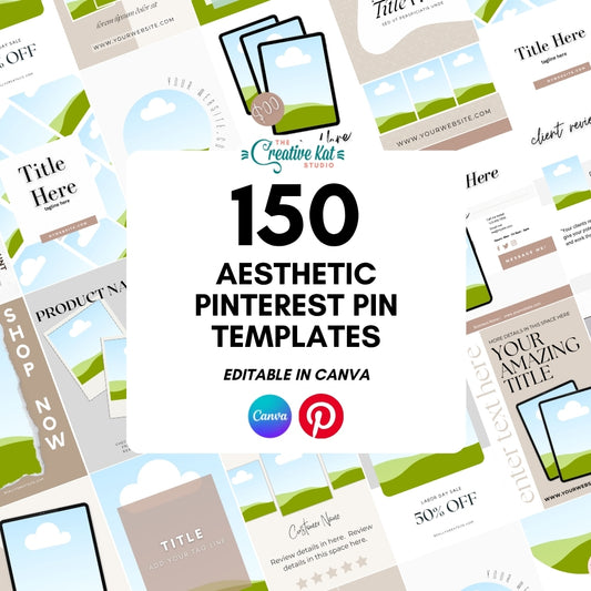 150 Aesthetic Pinterest Pin Templates