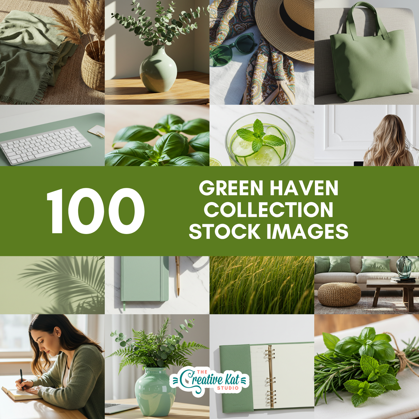 100 Green Haven Collection Stock Images