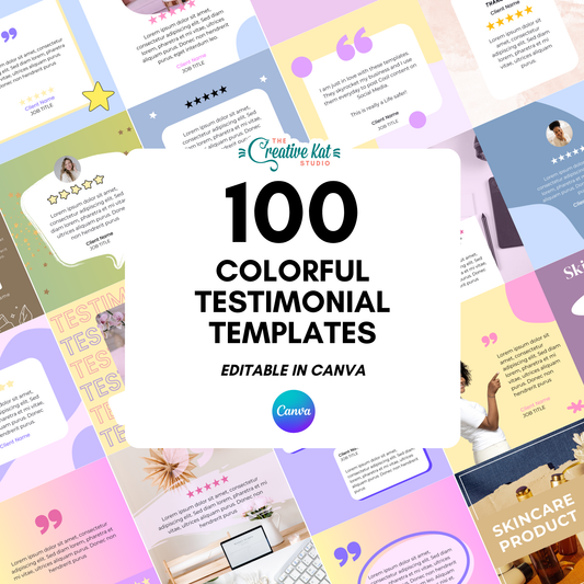 100 Colorful Testimonial Templates For Social Media