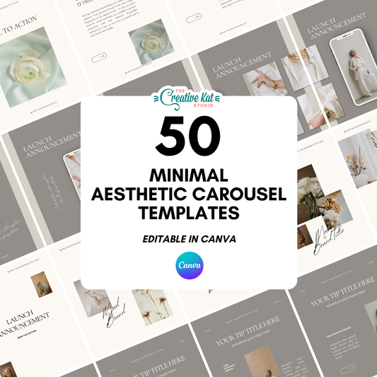 50 Canva Carousel Templates | 45 Editable Carousel Templates + 5 Seamless Carousel Templates