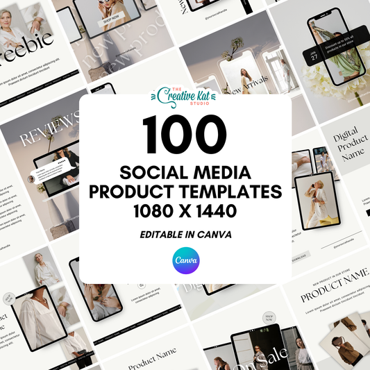 100 Portrait Social Media Product Post Templates