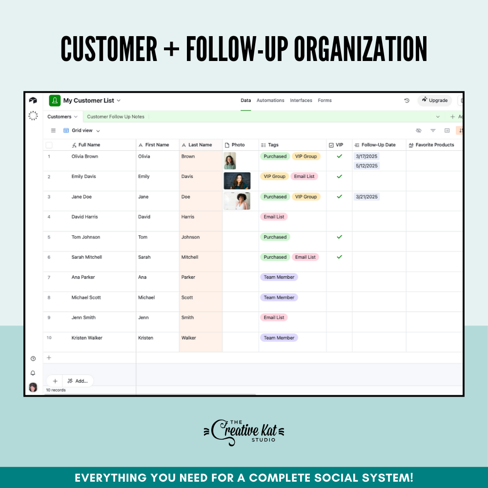 The Complete Social Media Planning & Tracking System, built with AirTable