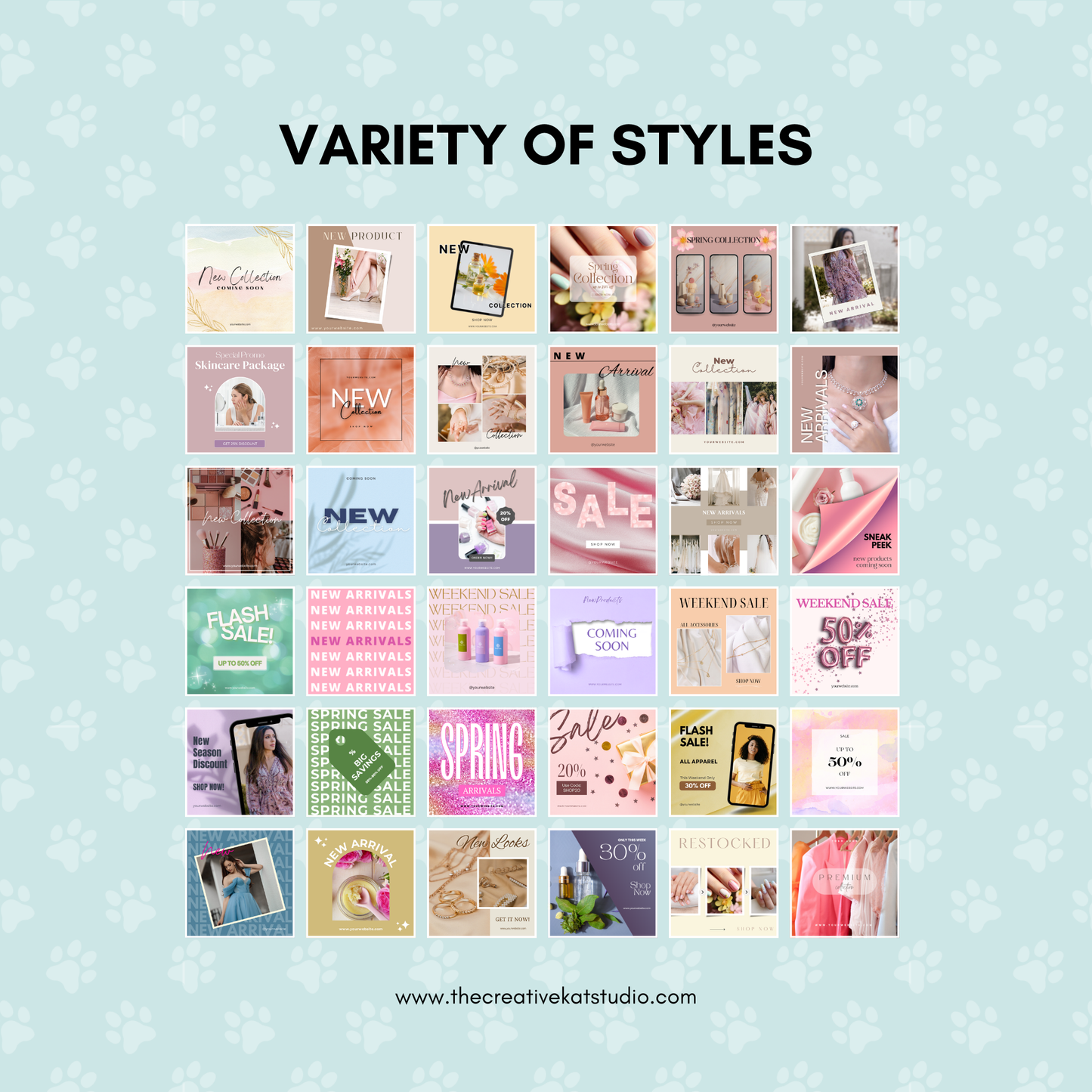60 New Arrivals & Sale Templates For Spring
