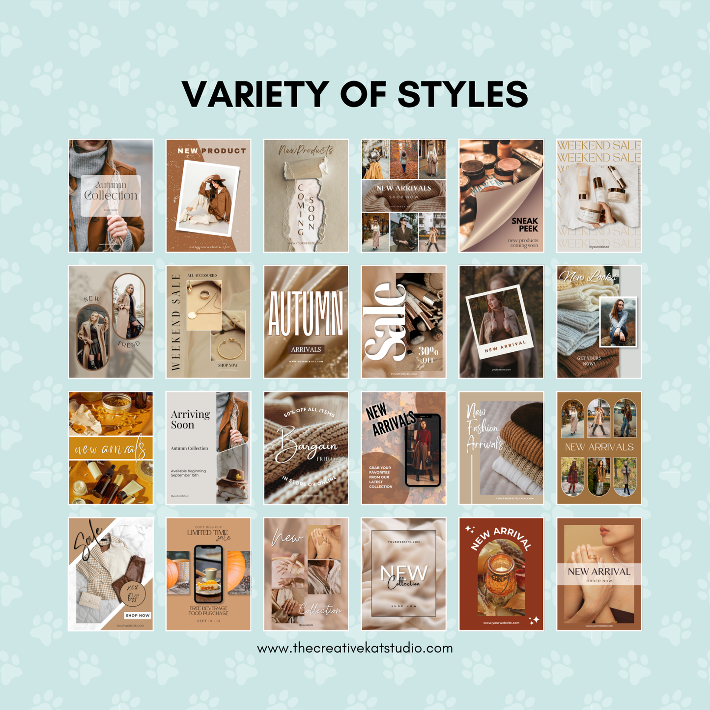 60 New Arrivals & Sale Templates For Autumn