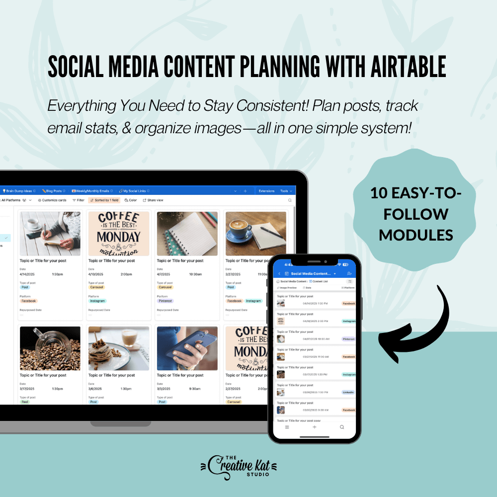 Social Media Content Planning with AirTable Course
