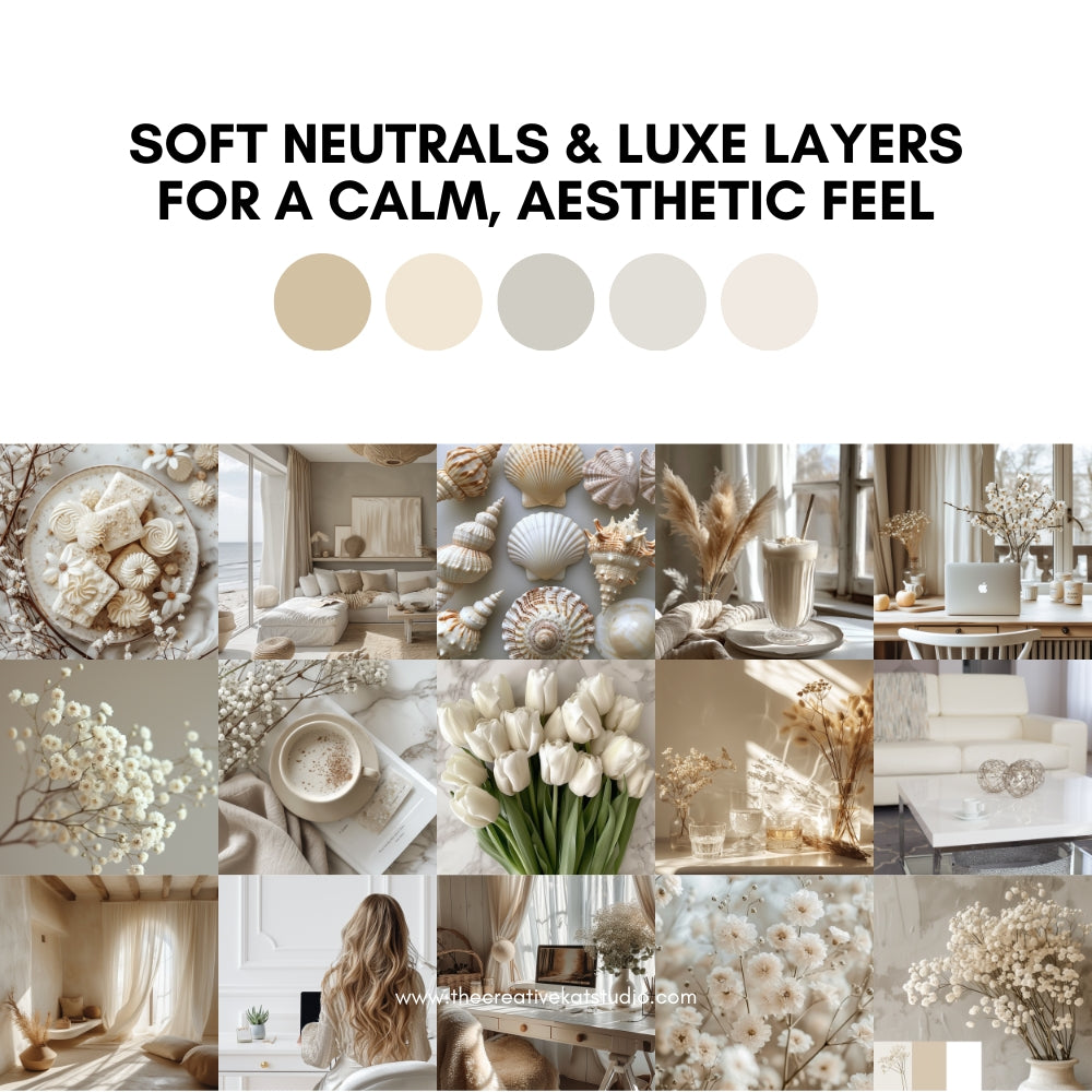 100 Cream + White Collection Stock Images