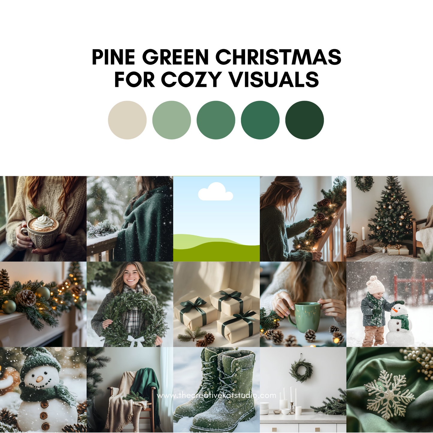 120 Pine Green Christmas Stock Images