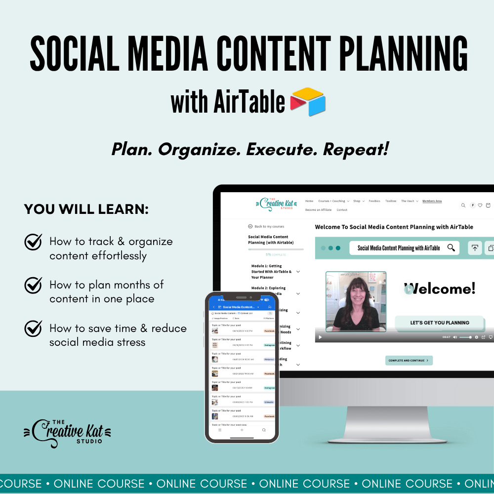 Social Media Content Planning with AirTable Course